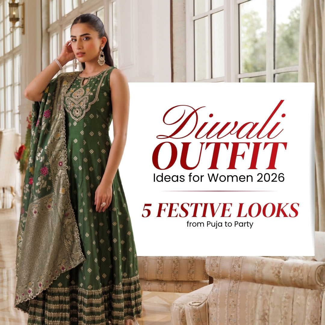Diwali Outfit Ideas for Women 2026 5 Festive Looks from Puja to Party