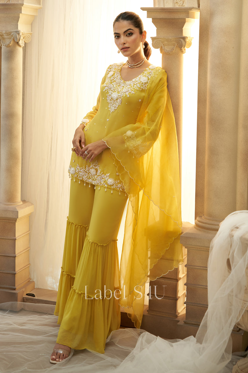 Sunlit Grace-Sharara Set