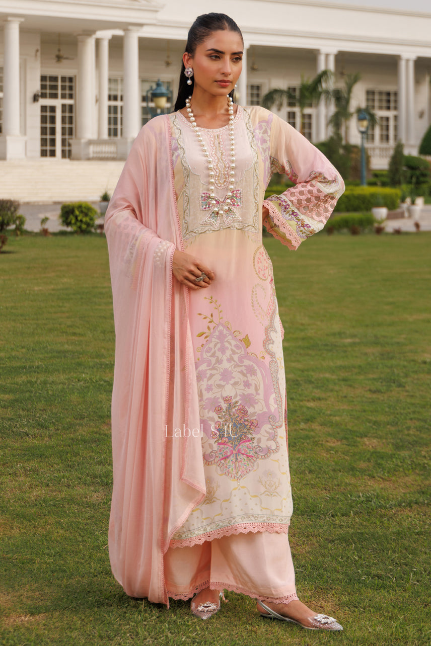 Gulistan Ornamental Print Palazzo Set