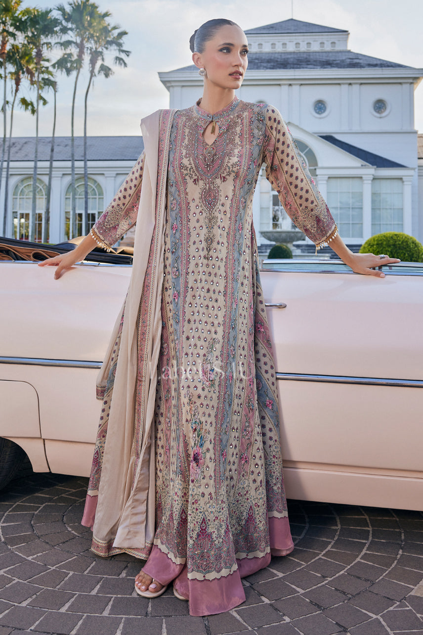 Mehrnaz Printed-Anarkali Set