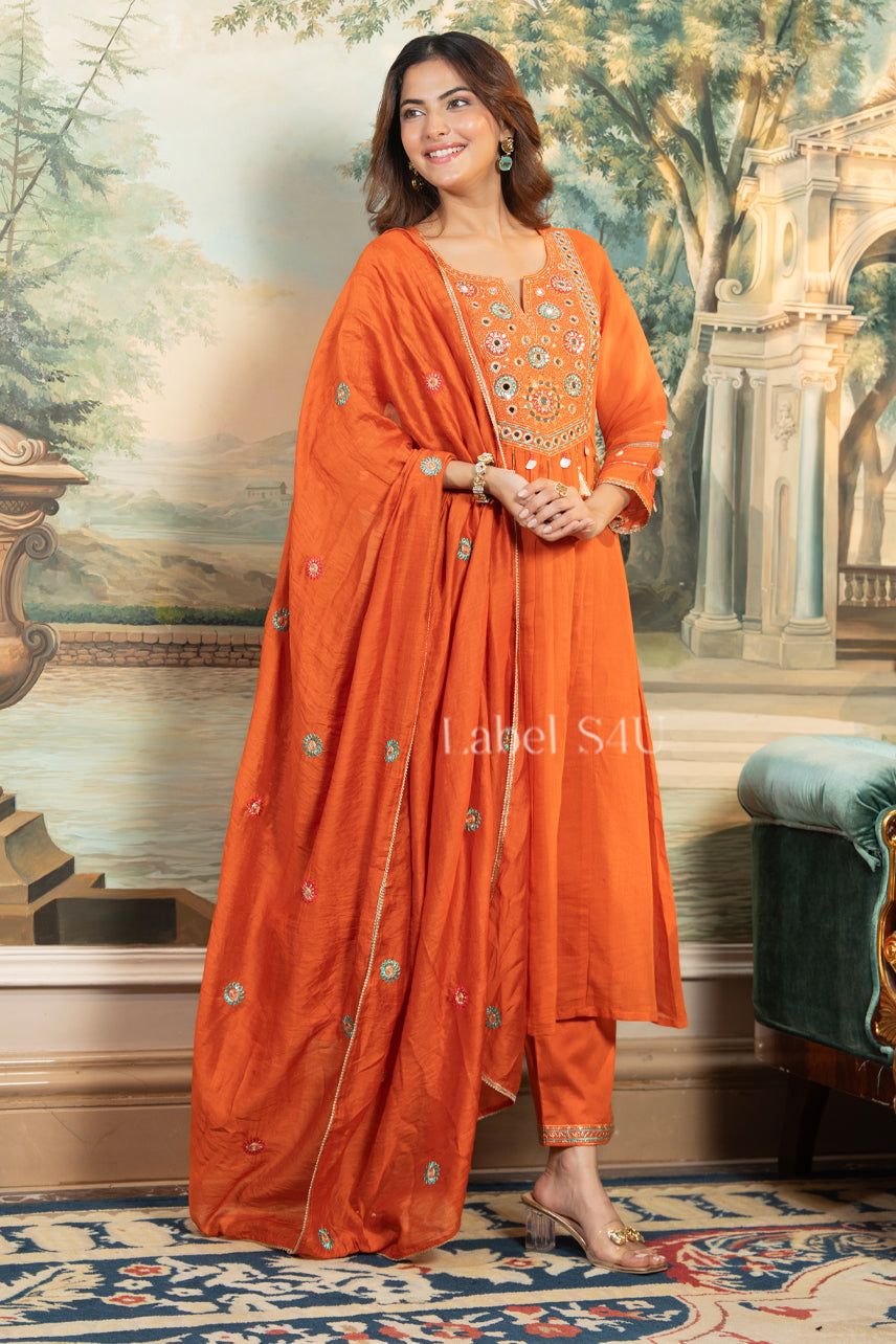 Shisha Glow Anarkali Set