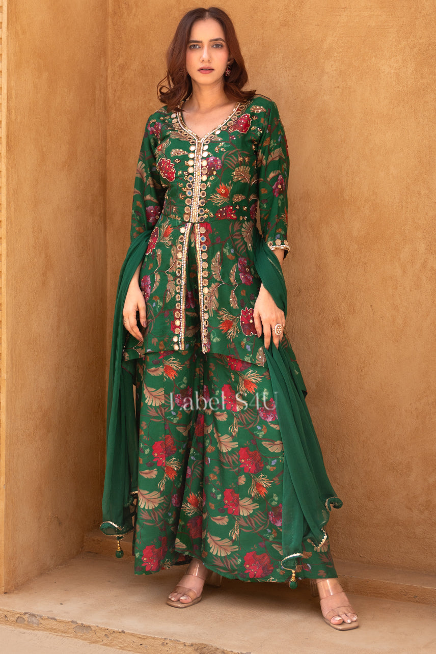 Inaaya Hariyali Sharara Set