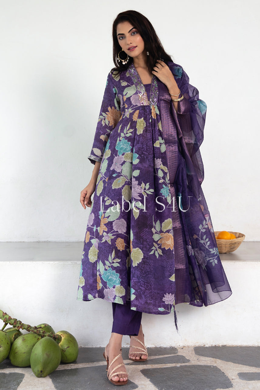 Floral Majesty-Anarkali