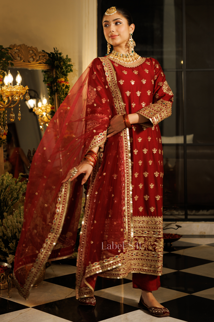 Ruhani Zari Bloom Suit Set