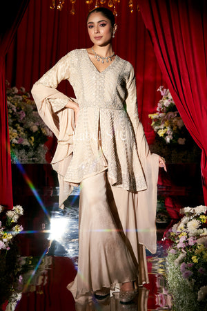 Champagne Glow-Palazzo Set