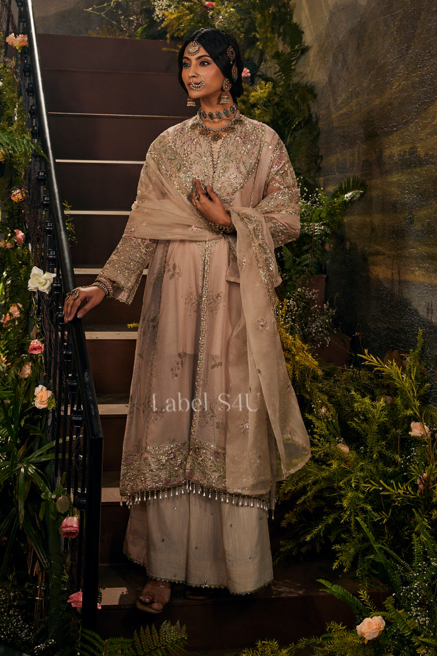 Meherbano Center Slit-Anarkali Set