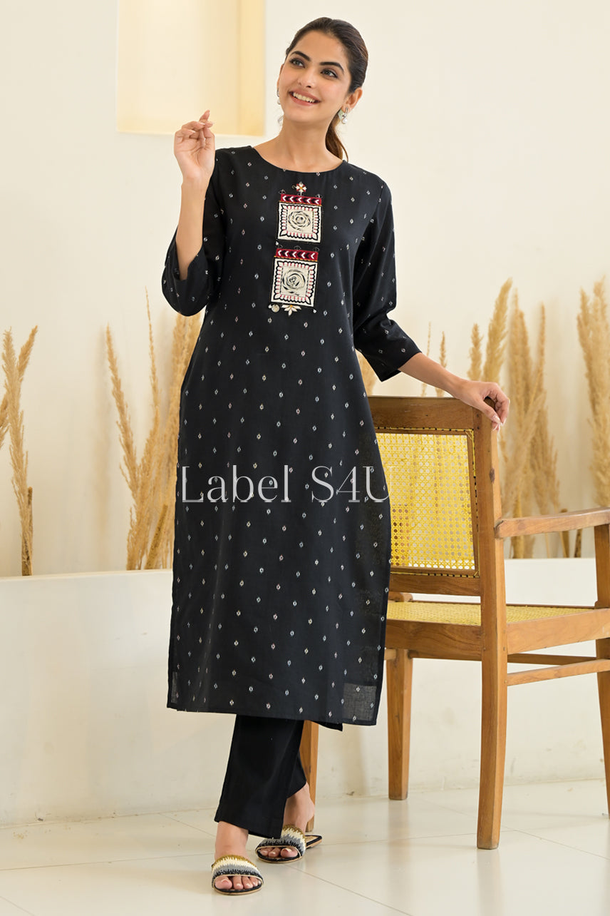 Black Bliss-Kurta