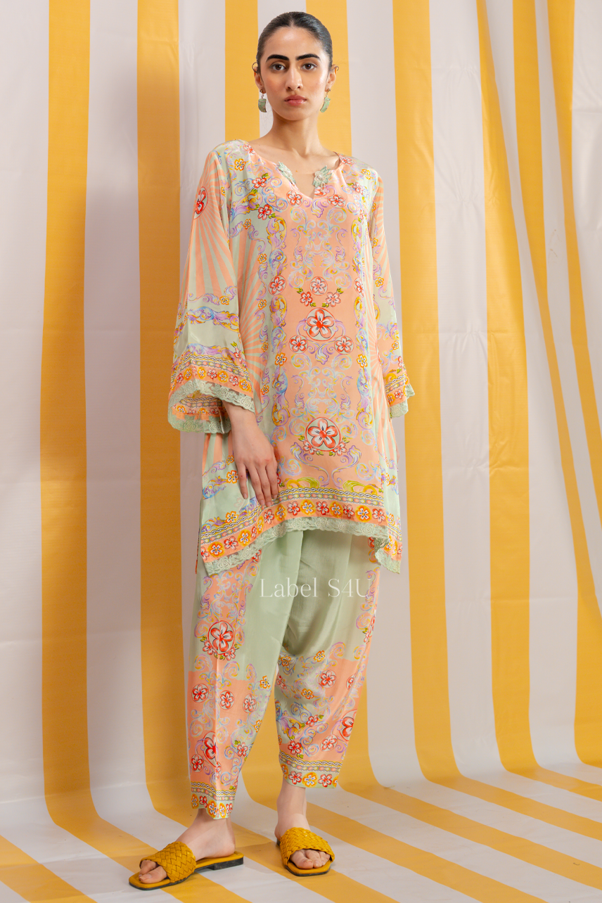 Tapestry Printed Crepe Co Ord Set
