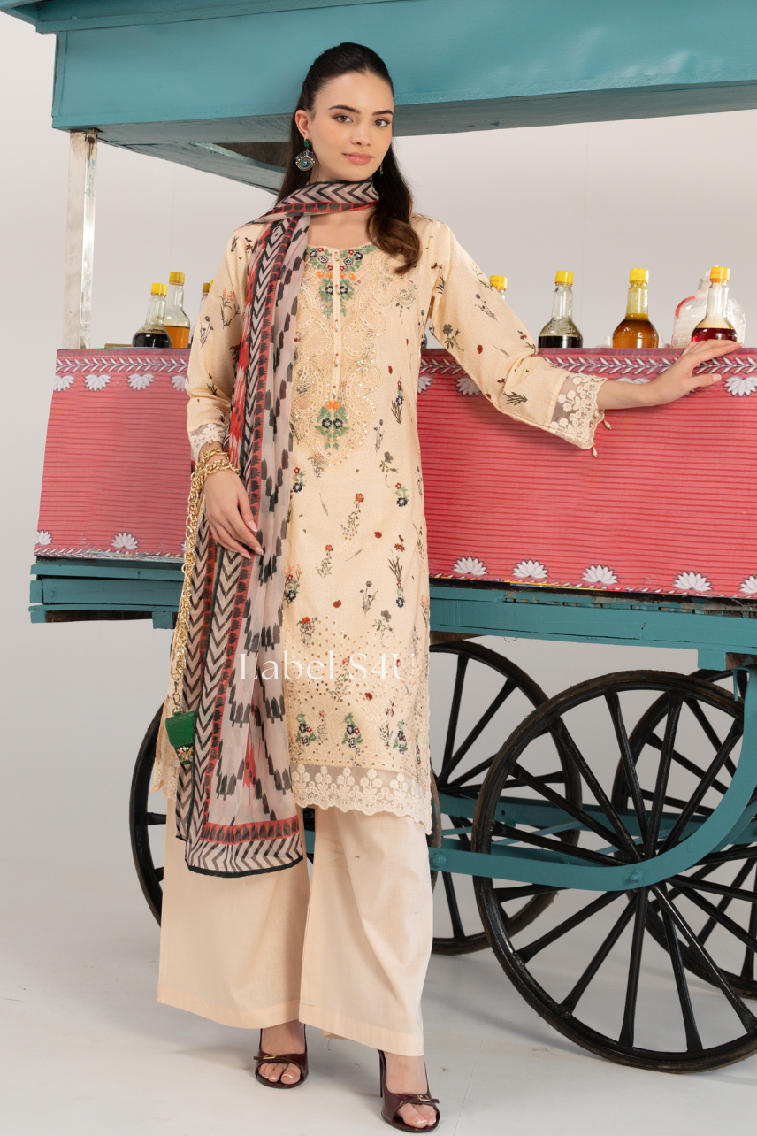 Botanique Lace Cotton Suit Set