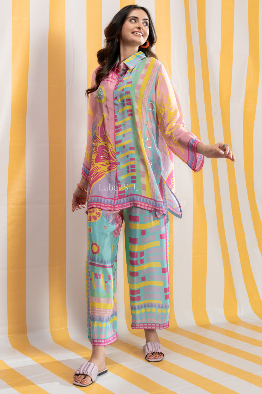 Palette Printed Crepe Co Ord Set