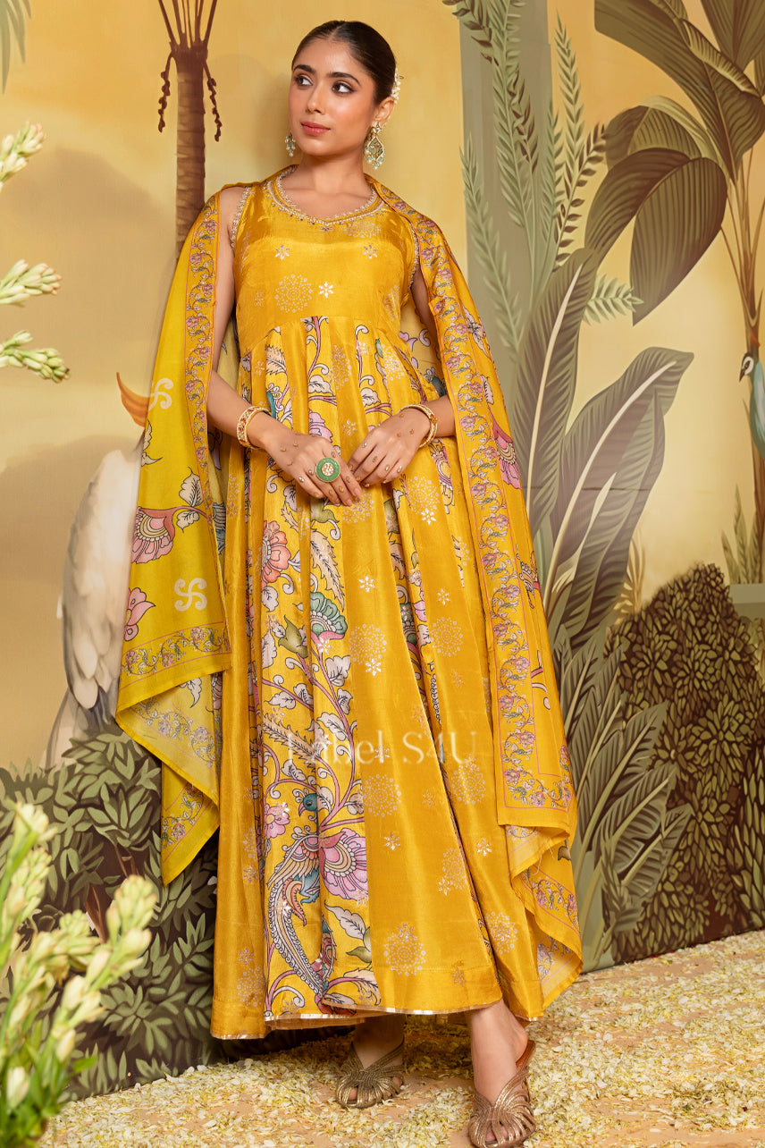 Sunlit Blossom-Anarkali Set