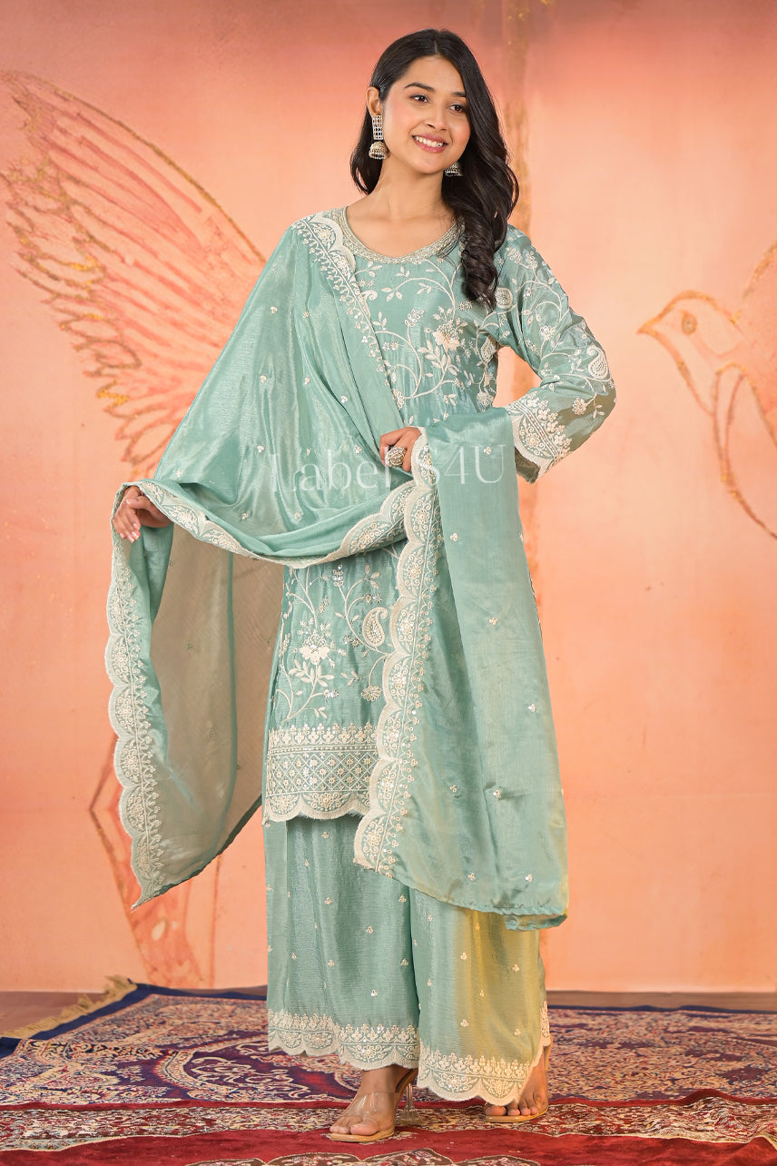 Chandni Aura-Palazzo Set