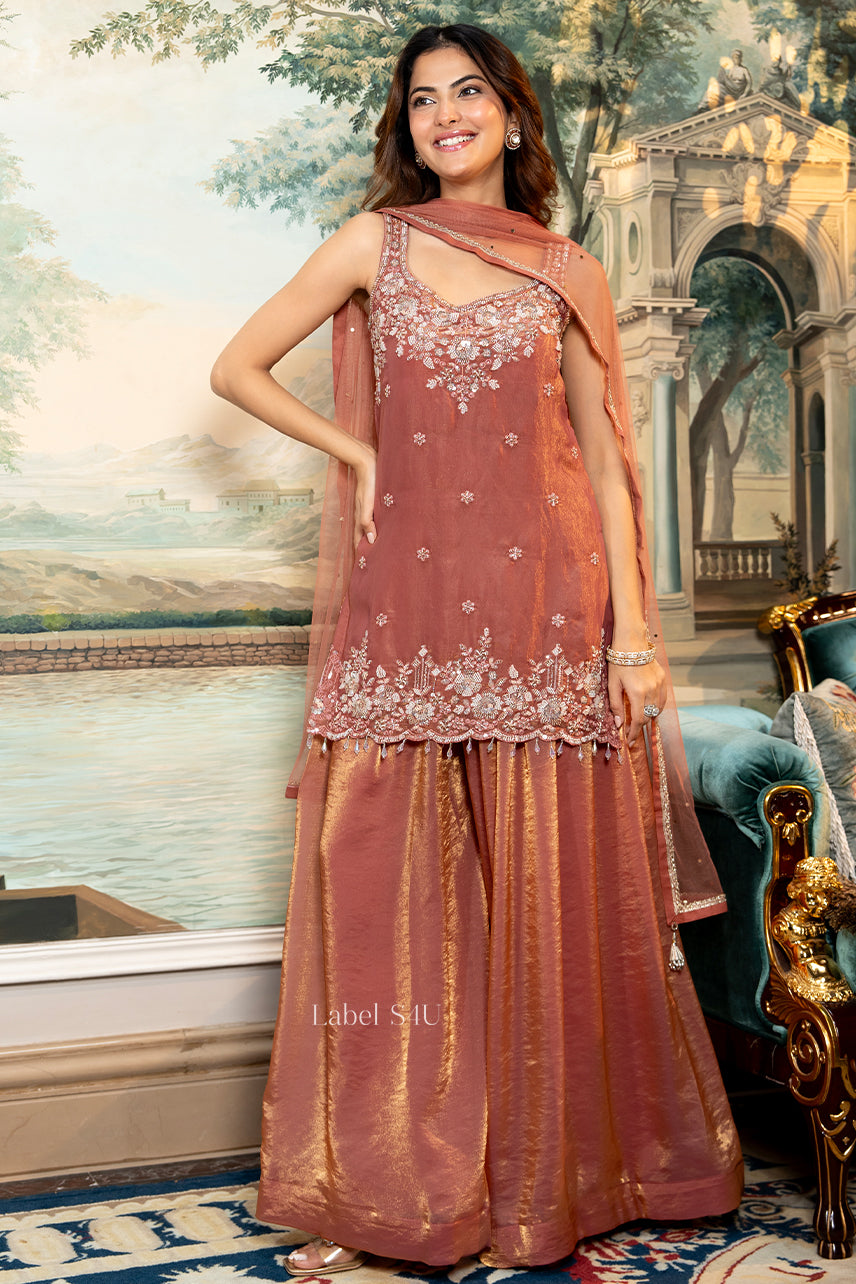 Radiant Rust-Palazzo Set