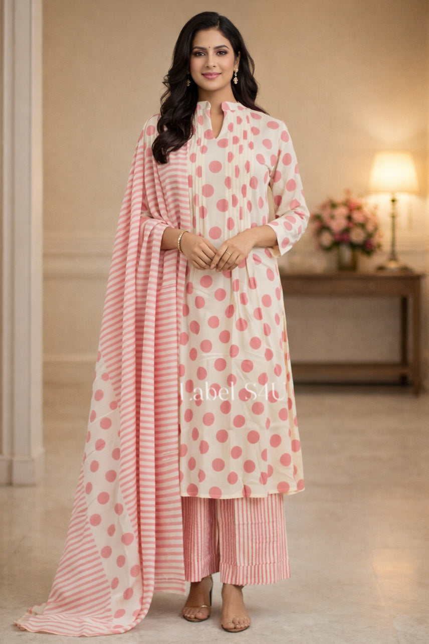 Pastle Polka-A-Line Suit Set