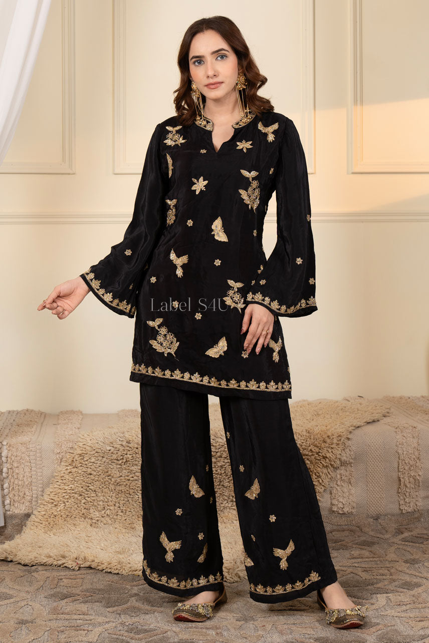 Majestic Black-Co-ord Set