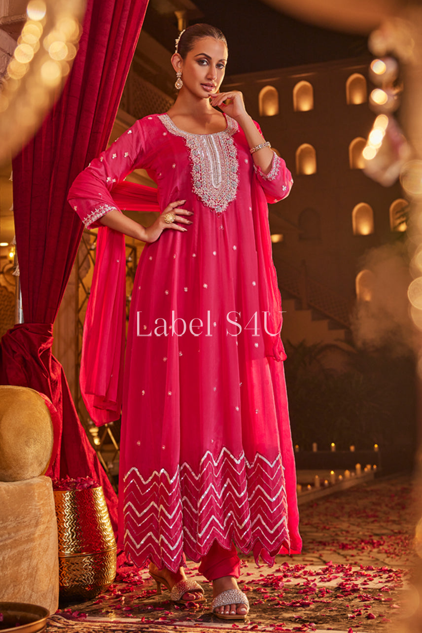 Blush Elegance-Anarkali