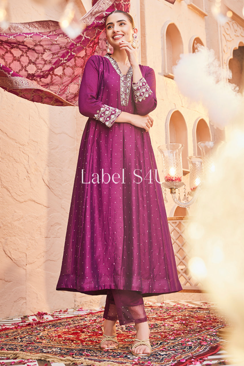 Plum Royale-Anarkali