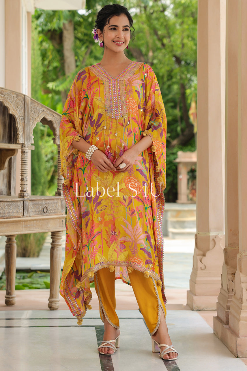 Sunehri Kaftan-Set