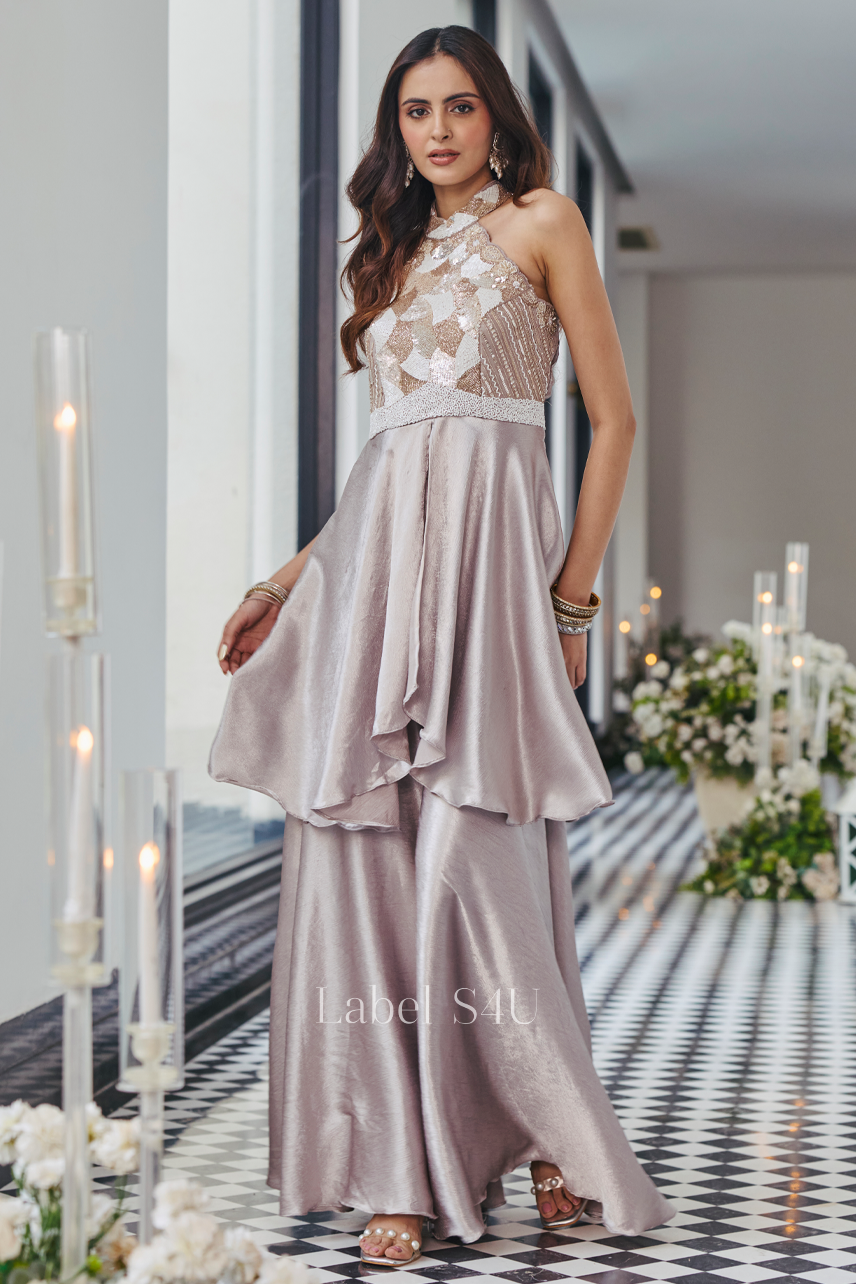 Atelier Halter Neck Palazzo Set