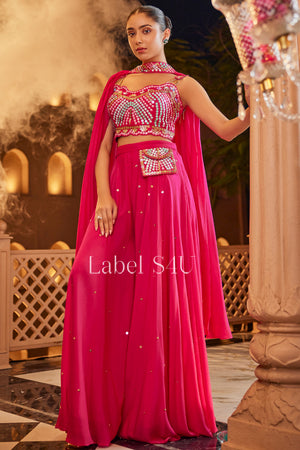 Mehfil-e-Magenta-Palazzo-Set