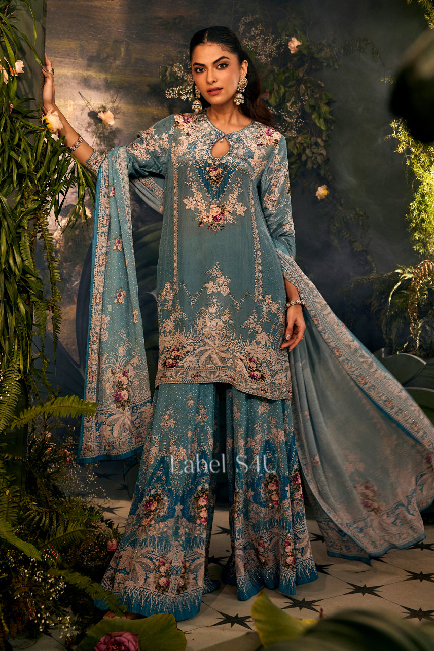 sachin and babi light blue dress Buy Yellow Dress For Haldi Function For Women main image 1