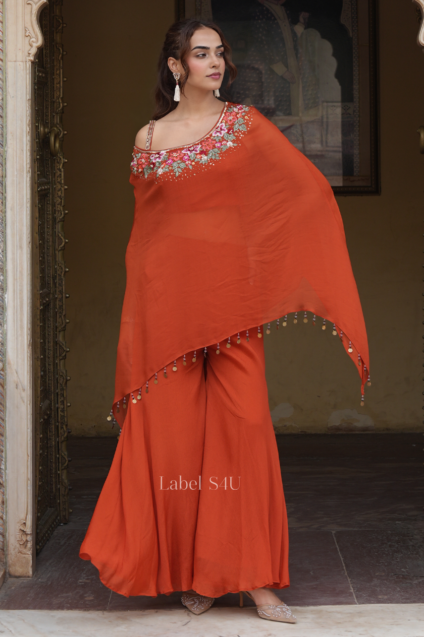 Emberflow Embellished Indo-Western Set