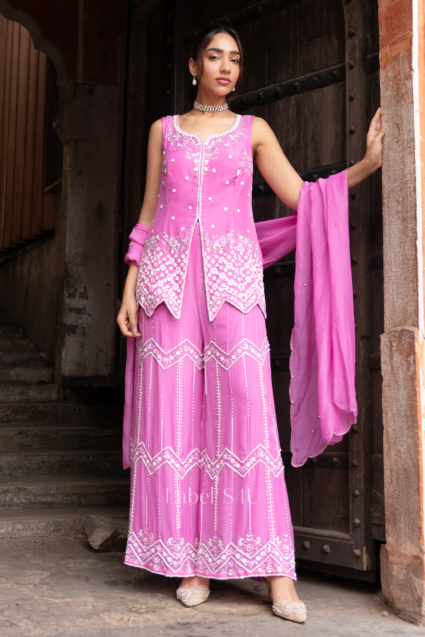 Majestic Handwork Palazzo Set