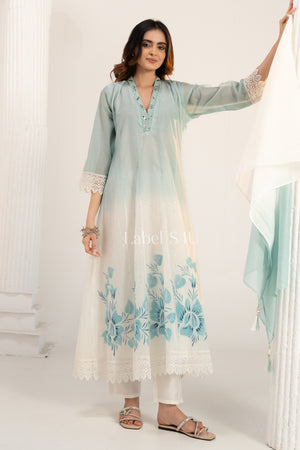 Mul Ombre-Anarkali Set