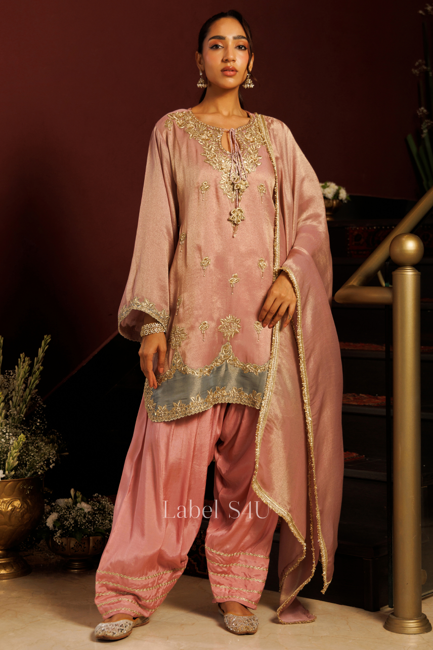 Rosemist Tissue Farshi Salwar Set