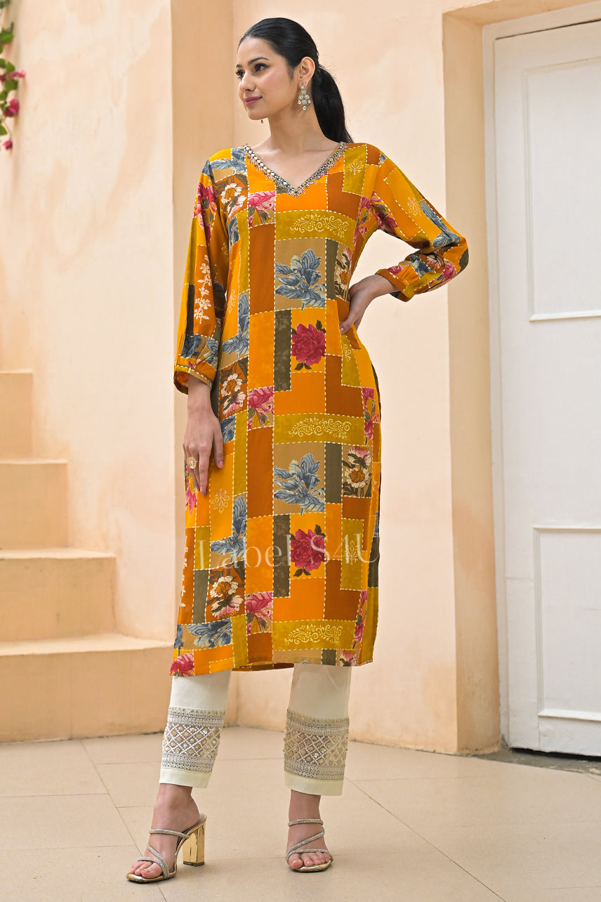 Golden Meadow-Kurti