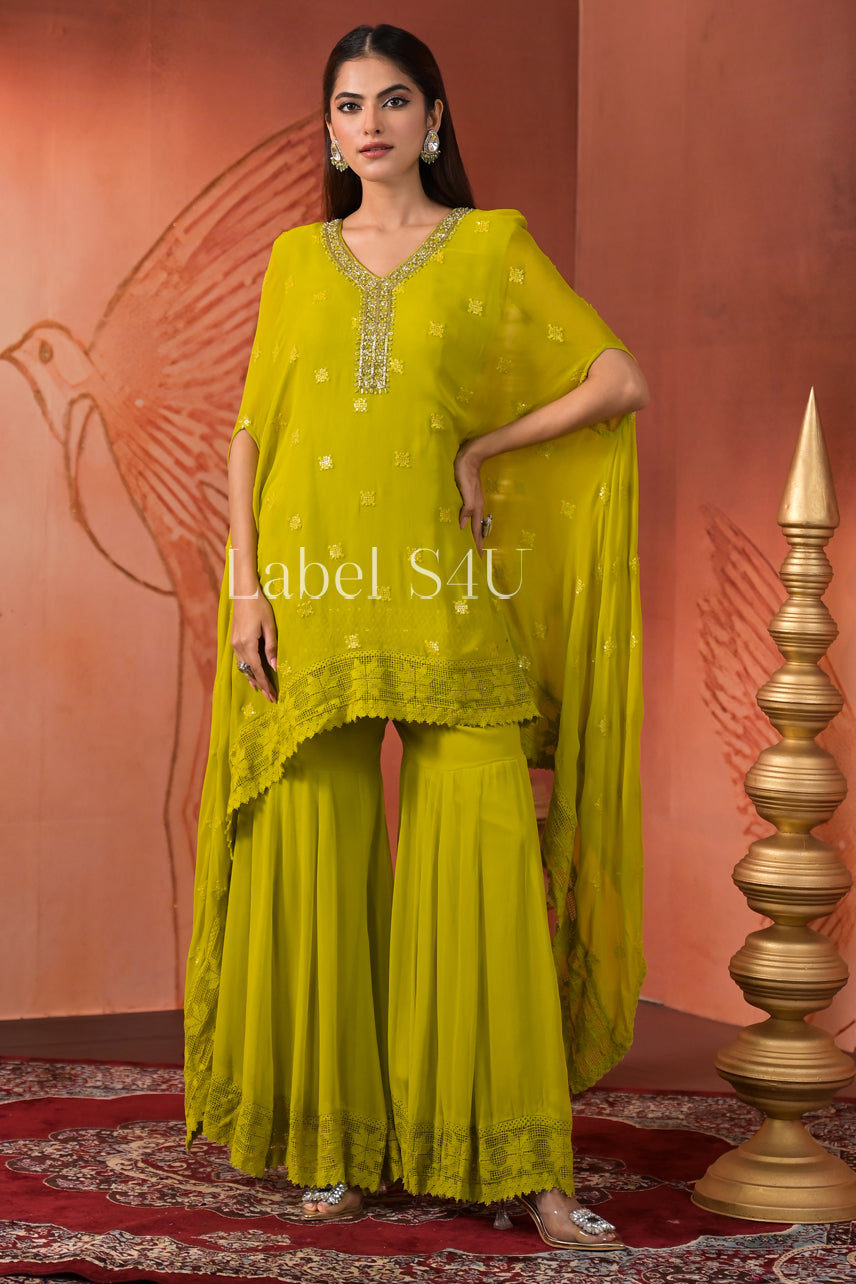 Zesty Elegance-Kaftan Set