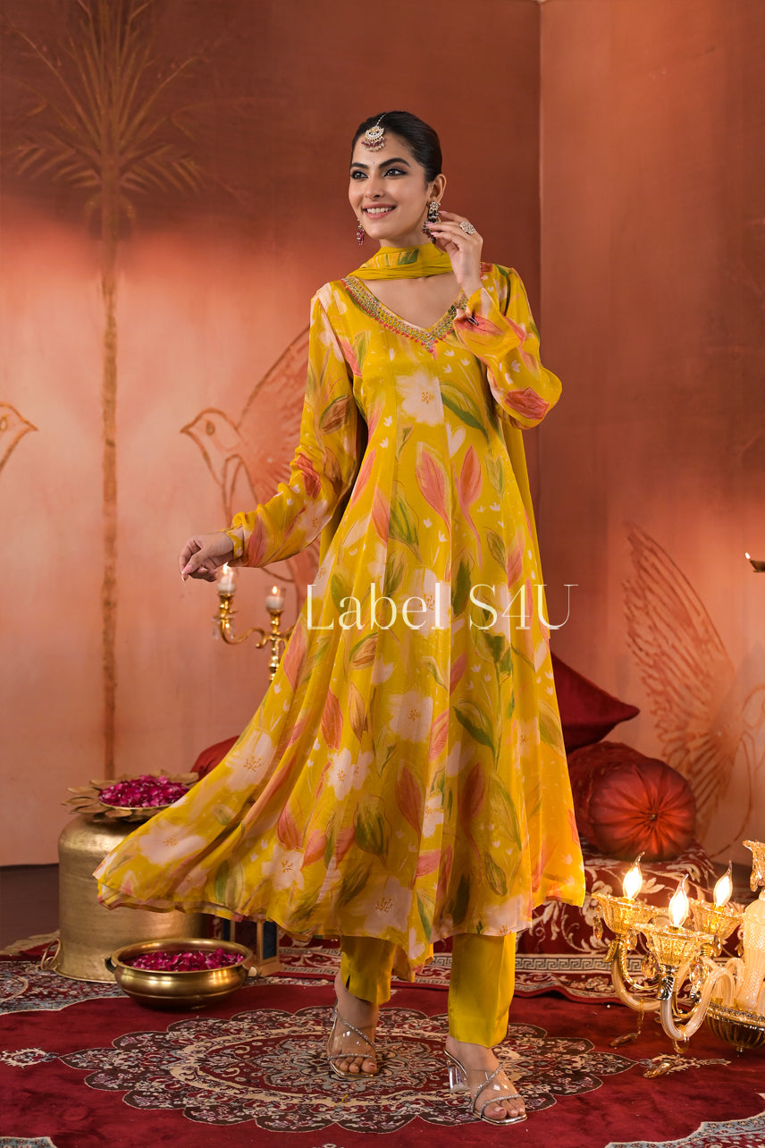 Sunshine Bloom-Anarkali