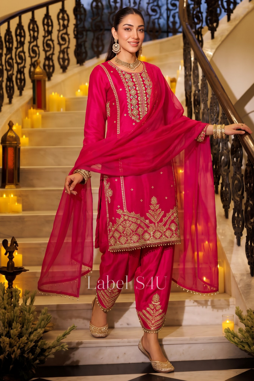Pretty in Pink Farshi Salwar Set