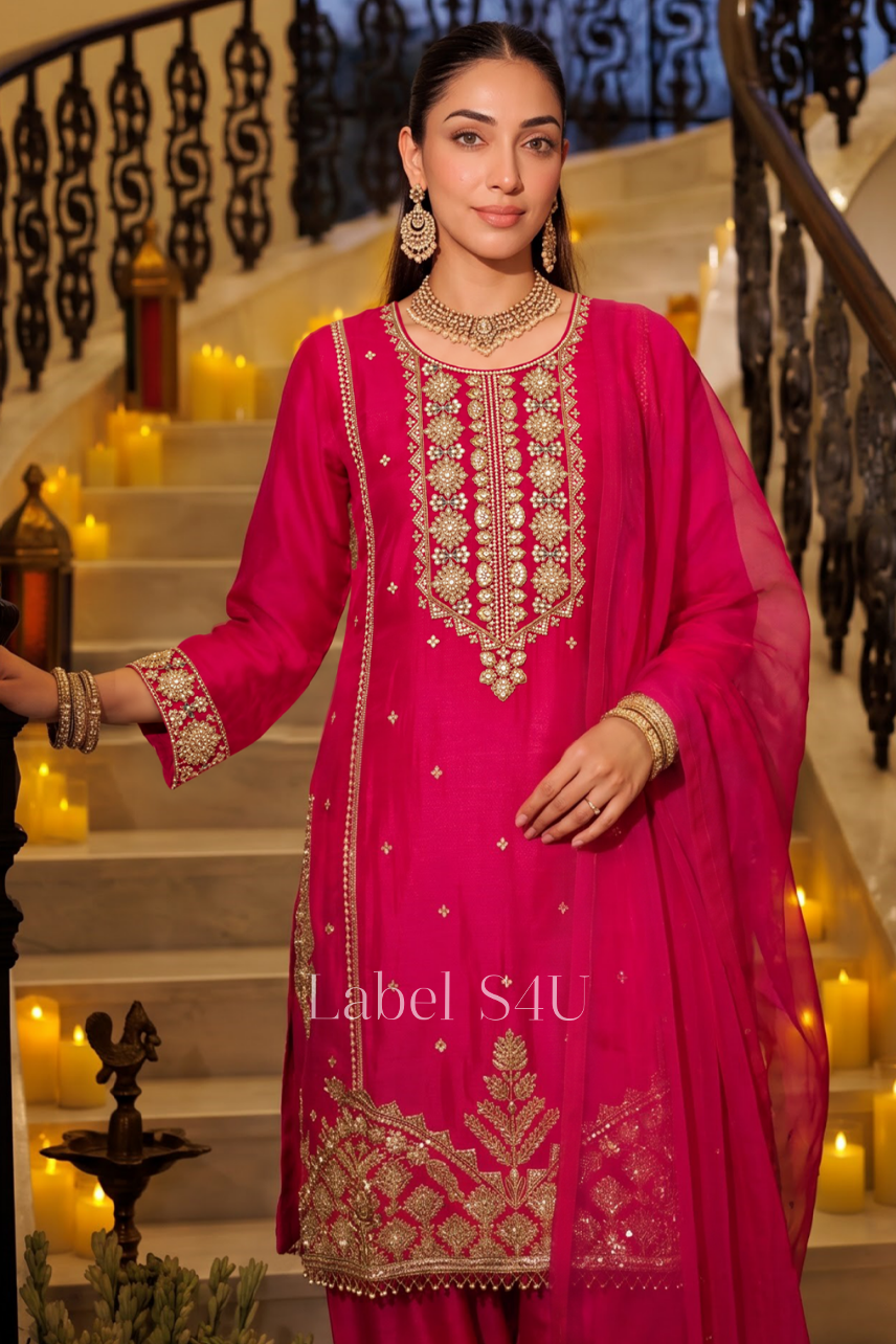 Pretty in Pink Farshi Salwar Set
