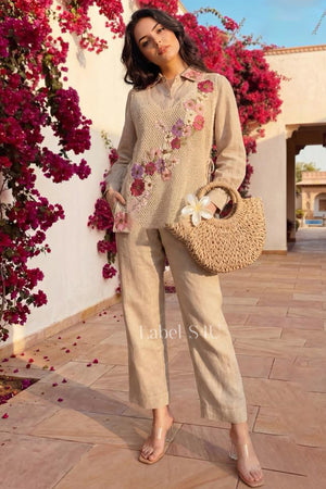 Sand Bloom Crochet-Co-ord Set