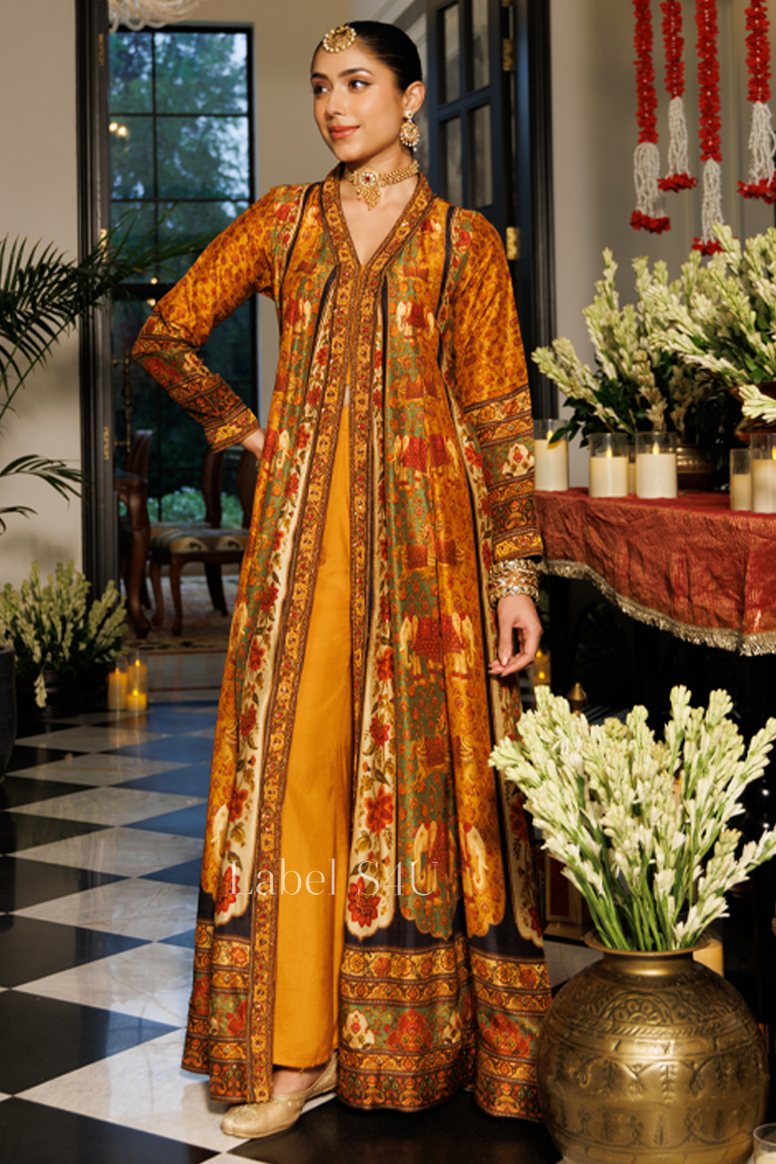 Marigold Heritage Printed Anarkali