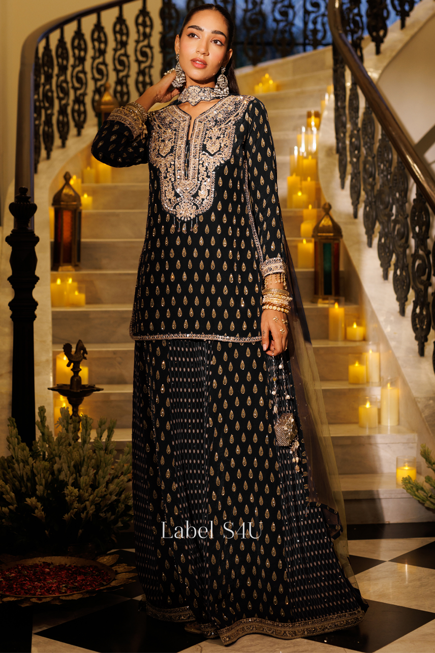 Dipped in Goldwork Palazzo Set