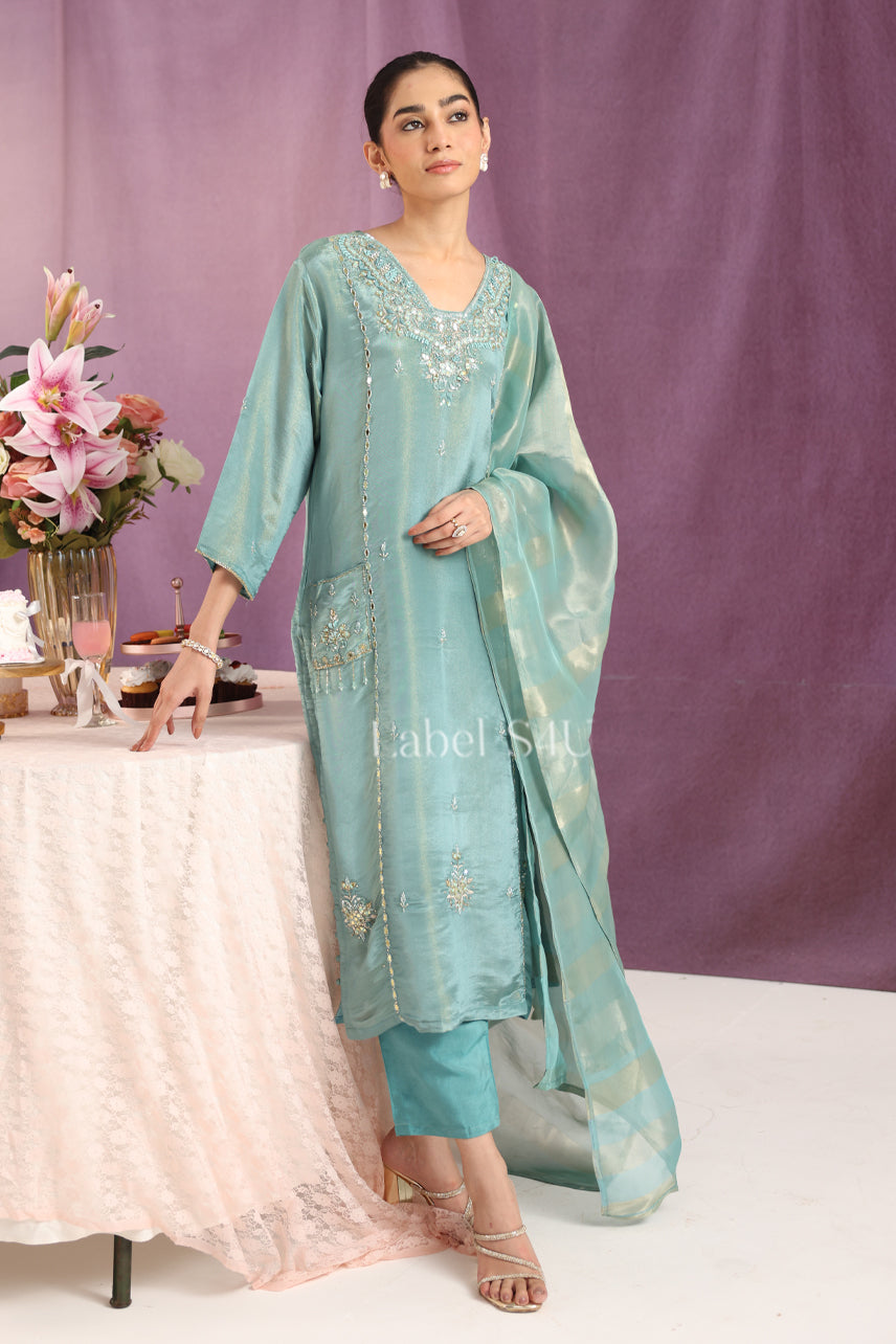 Aqua Noor-Suit Set