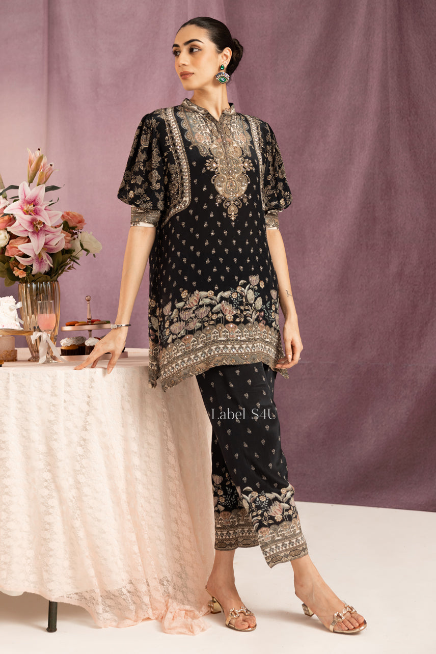 Royal Noir-Co-Ord Set