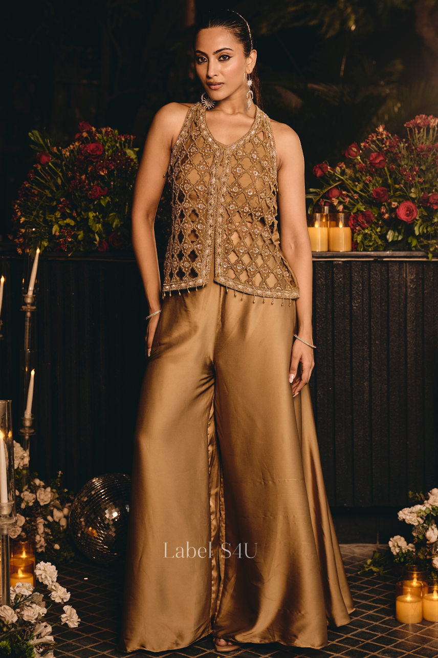 Gold Embellished Co-ord Set