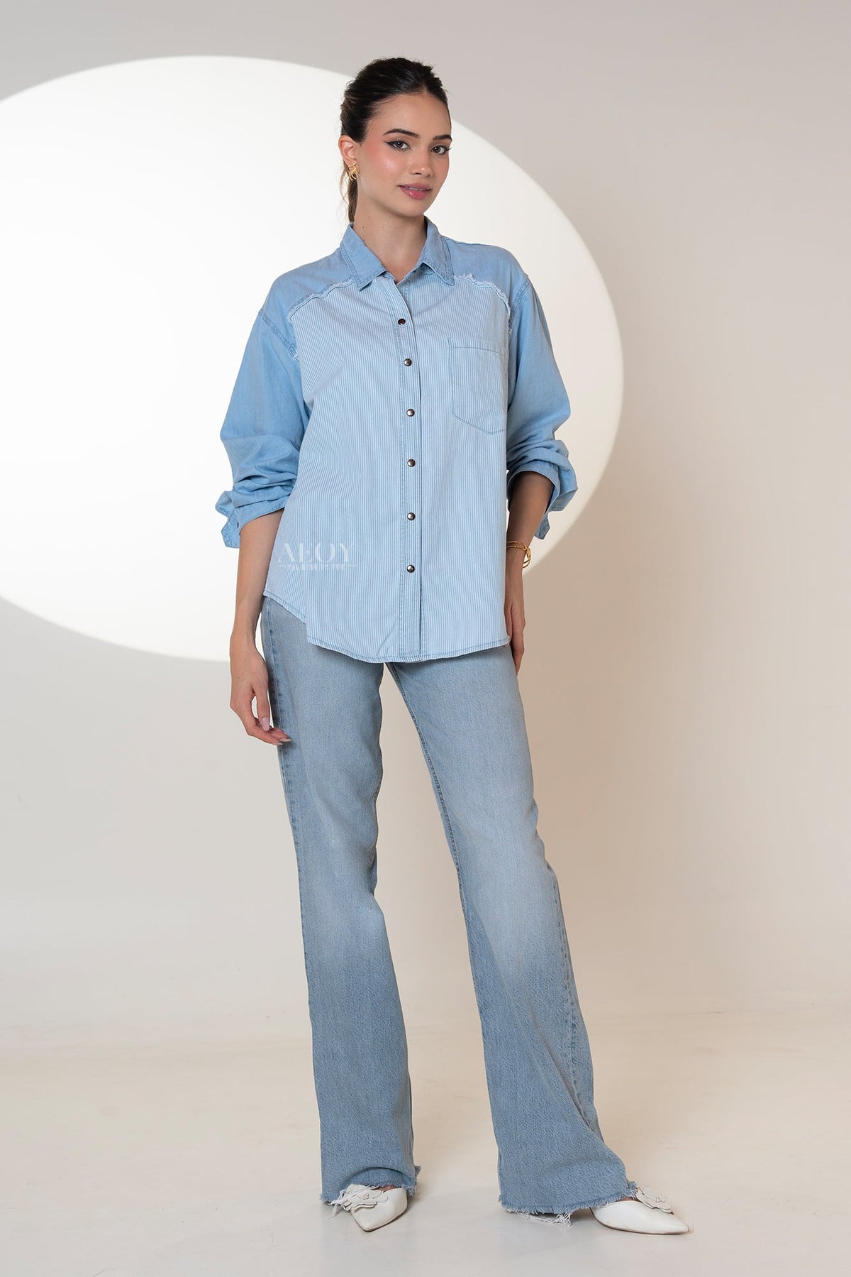 Blue Denim Stripe -Shirt