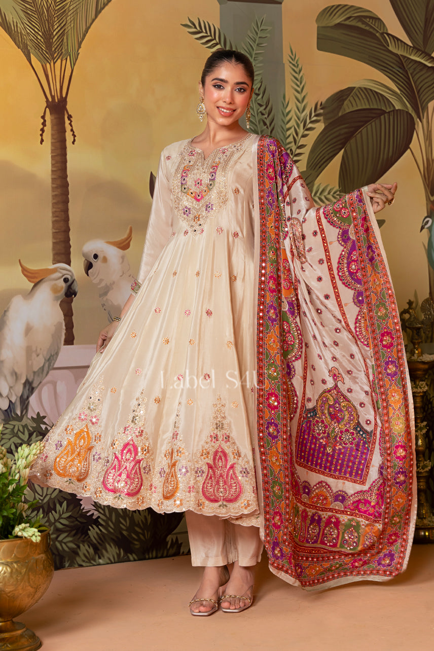 Noor-E-Ivory-Anarkali Set