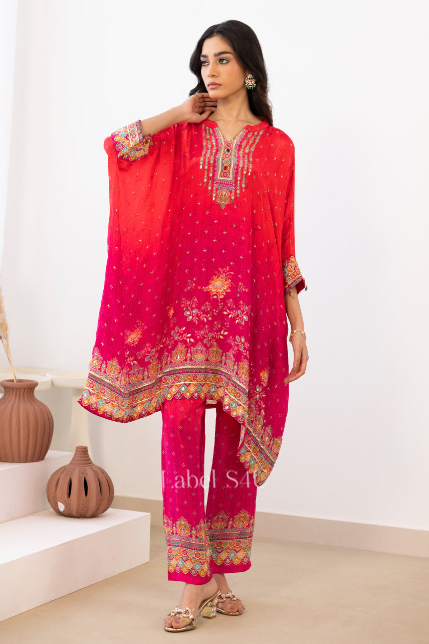 The Regal Flow-Kaftan Co-ord Set