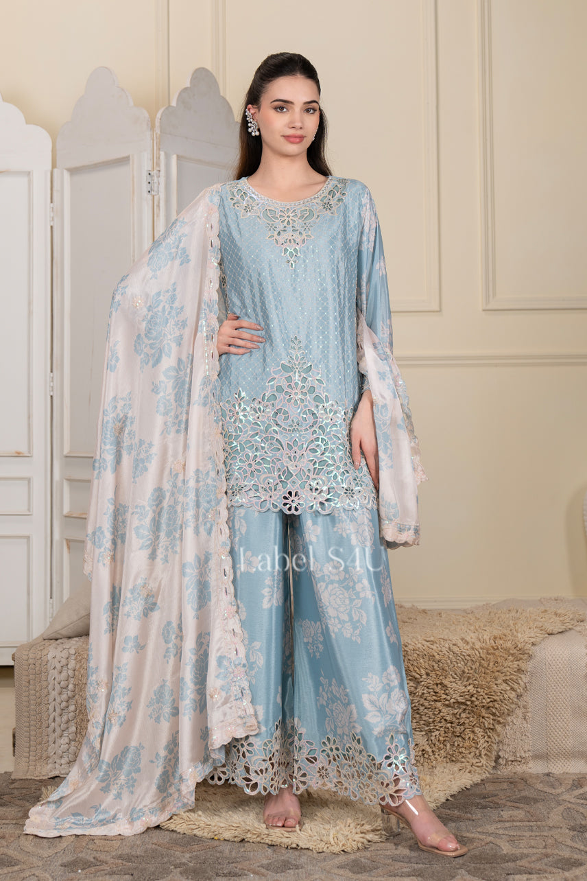 Itra Cutwork-Palazzo Set