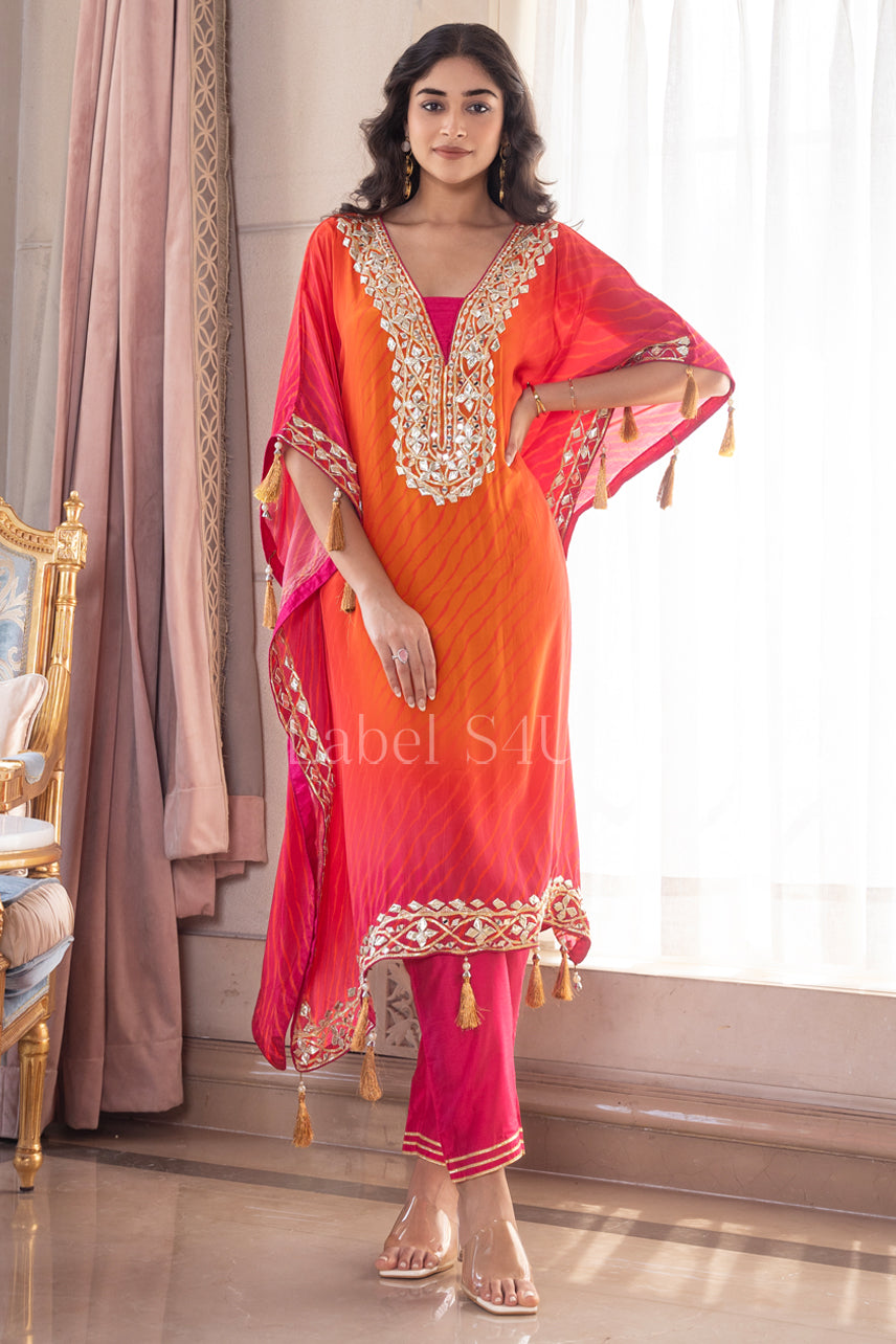 Saffron Bliss-Kaftan Set