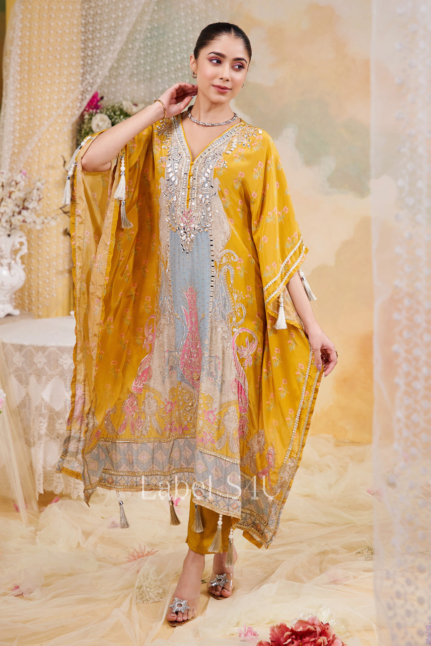 Golden Breeze-Kaftan Set