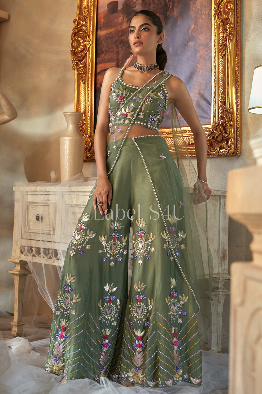 Olive Dreams-Palazzo Set