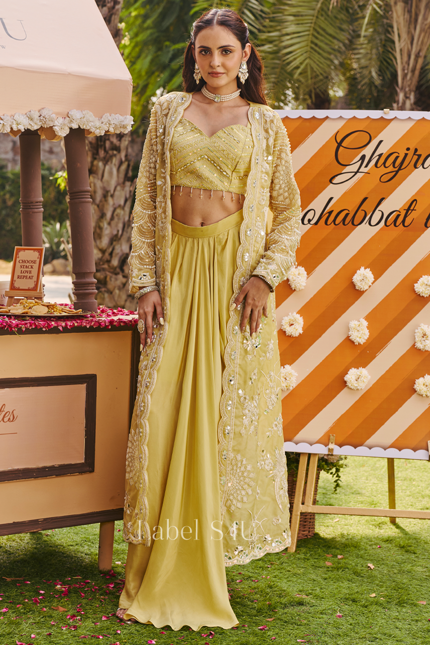 Zeenat Handwork Jacket Set