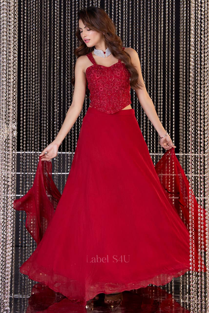 Scarlet Corset-Skirt Set