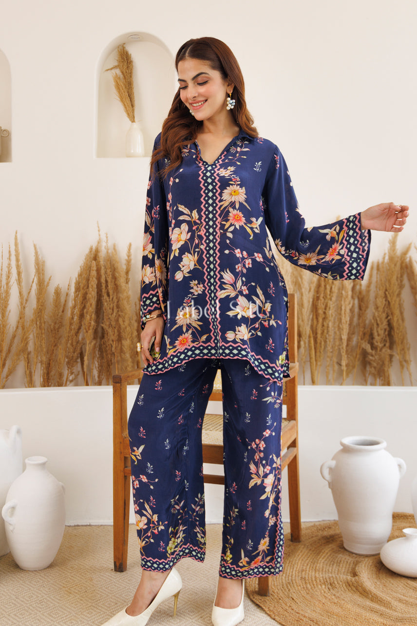 Indigo Blossom-Co-Ord Set